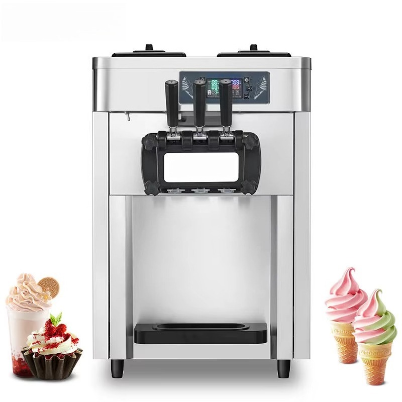 Soft Serve Ice Cream Machine - Mesin Pembuat Es Krim Otomatis Komersial