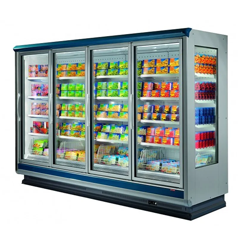 Commercial Chest Freezer - Tampilan supermarket peralatan pendingin tampilan kaca