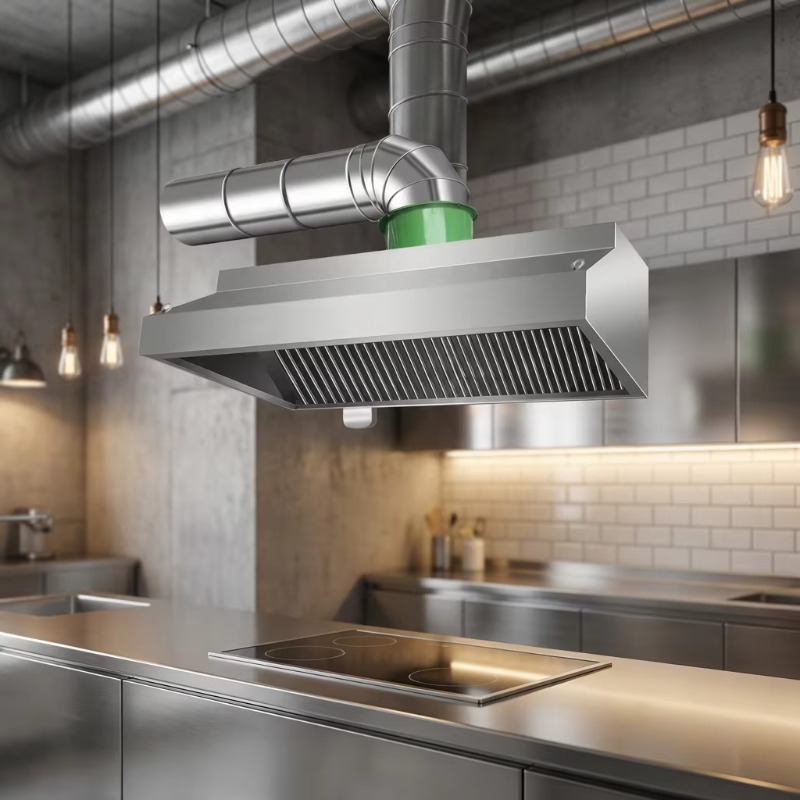 Commercial Kitchen Hood - Penghisap Asap Dapur Kombinasi Stainless Steel