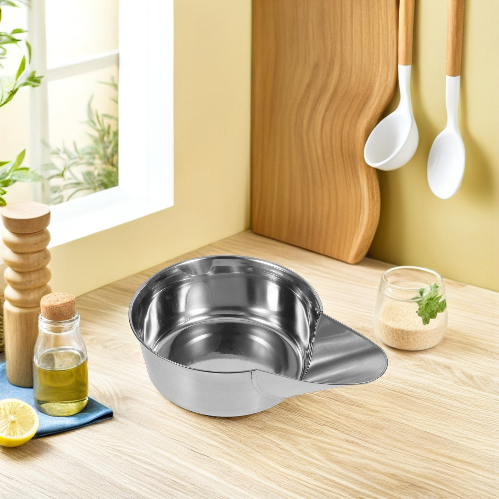 Commercial Kitchen Design - Sendok Penggorengan Kentang Stainless Steel Desain