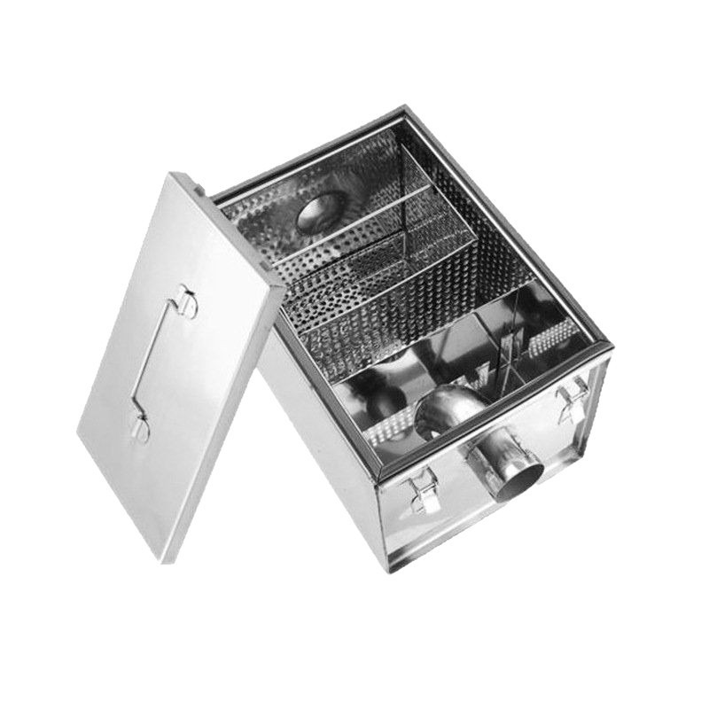 Commercial Kitchen Grease Interceptor - Penyaring Lemak Baja Tahan Karat -
