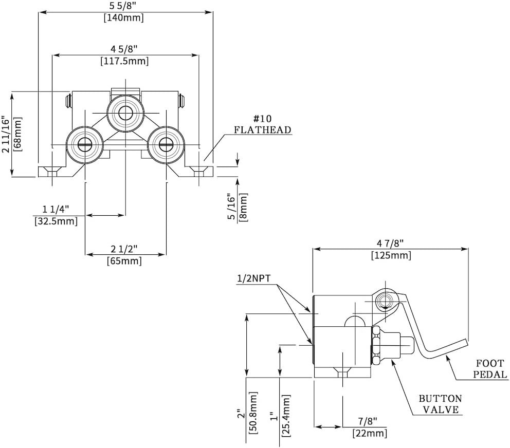 Katup Pedal Kontrol Kaki Panas - Commercial Kitchen Design ulasan dan harga