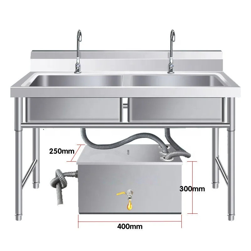 -Pemisah Air Minyak Baja Tahan - Commercial Kitchen Grease Interceptor ulasan dan harga