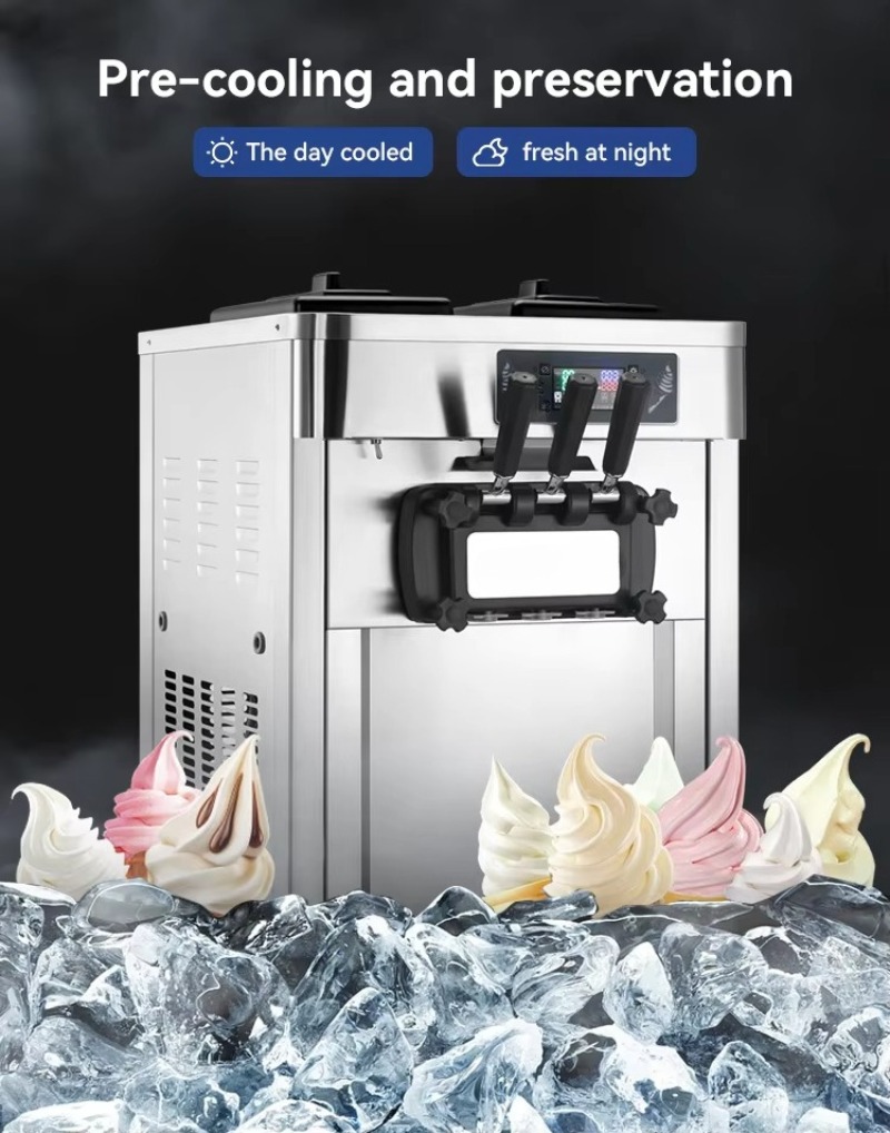 Mesin Pembuat Es Krim Otomatis - Soft Serve Ice Cream Machine ulasan dan harga