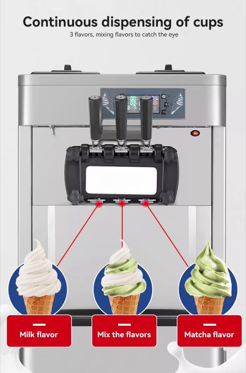 Mesin Pembuat Es Krim Otomatis - Soft Serve Ice Cream Machine ulasan dan harga