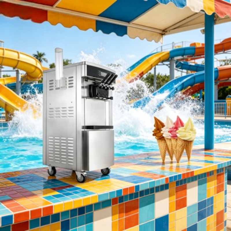 Mesin Pembuat Es Krim Tipe Lan - Soft Serve Ice Cream Machine ulasan dan harga