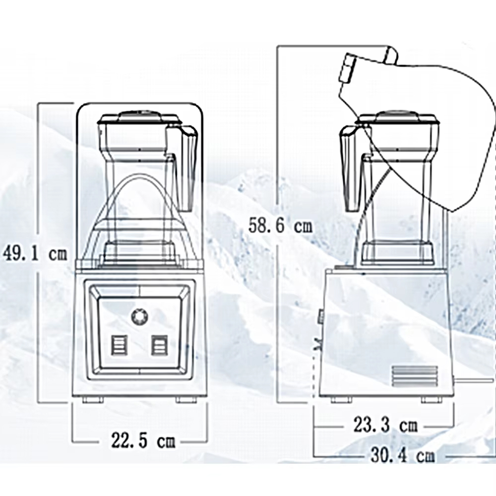Blender Listrik Cerdas Komersi - Commercial Kitchen Wall Covering ulasan dan harga