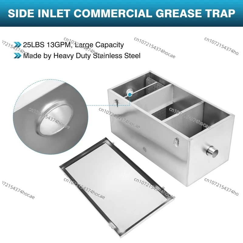 Pemisah Minyak dan Air Stainle - Commercial Kitchen Grease Interceptor ulasan dan harga