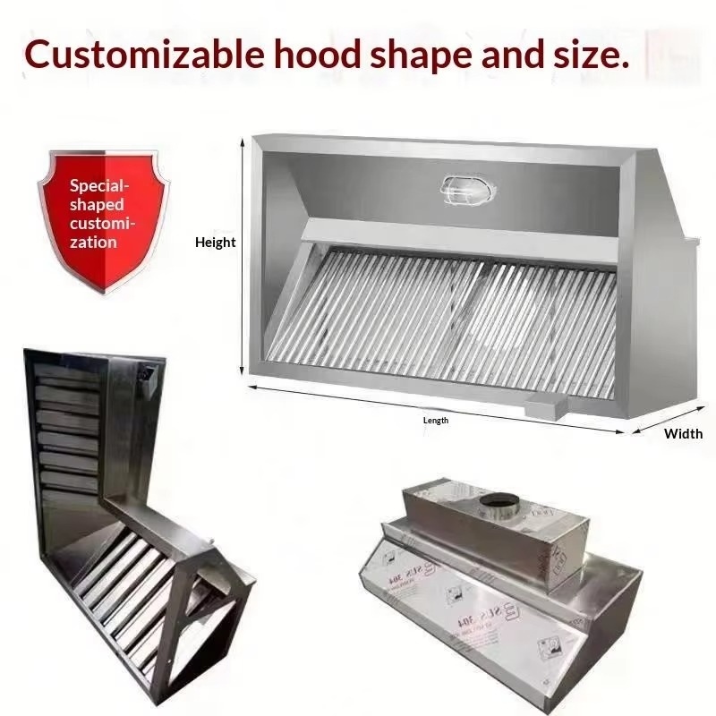 Penghisap Asap Dapur Kombinasi - Commercial Kitchen Hood ulasan dan harga