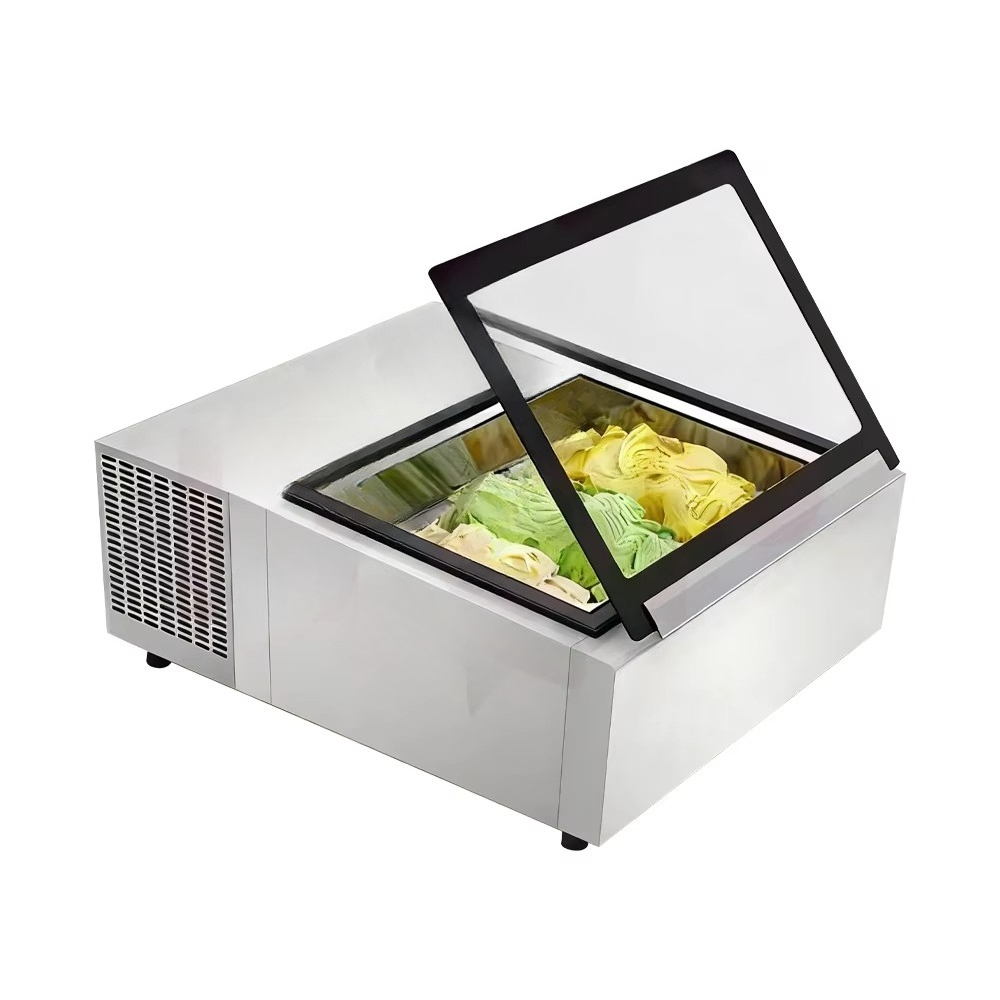 Lemari Pendingin Mini Kaca Kom - Commercial Chest Freezer ulasan dan harga