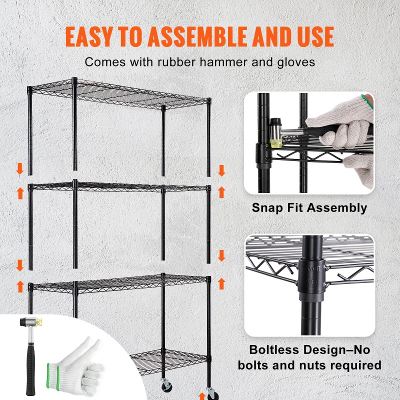 Rak Penyimpanan 4 Lapis, Rak T - Commercial Kitchen Warehouse ulasan dan harga