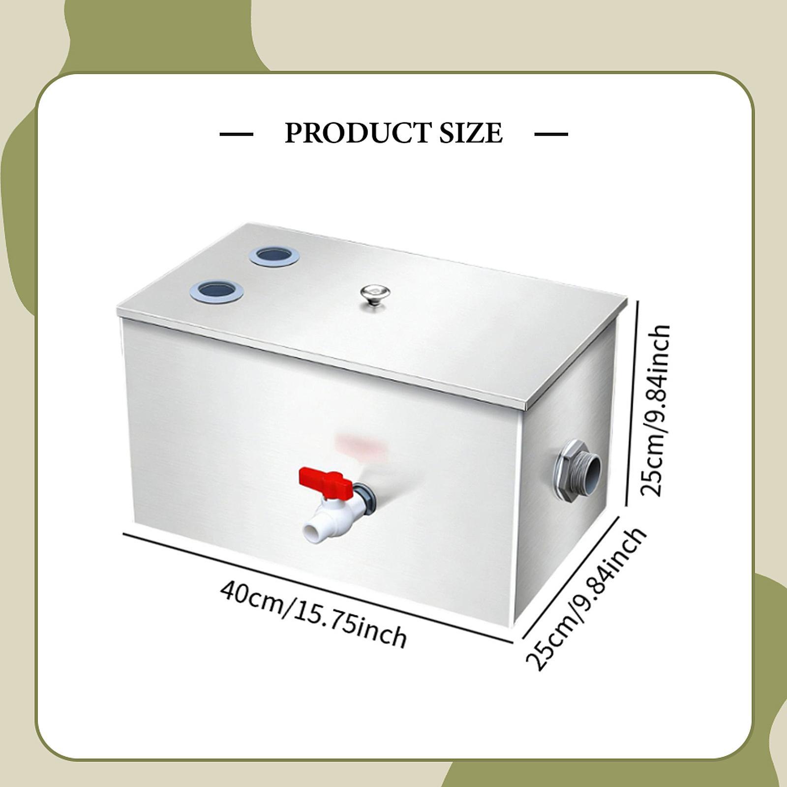 Penangkap Lemak Baja Tahan Kar - Commercial Kitchen Grease Interceptor ulasan dan harga