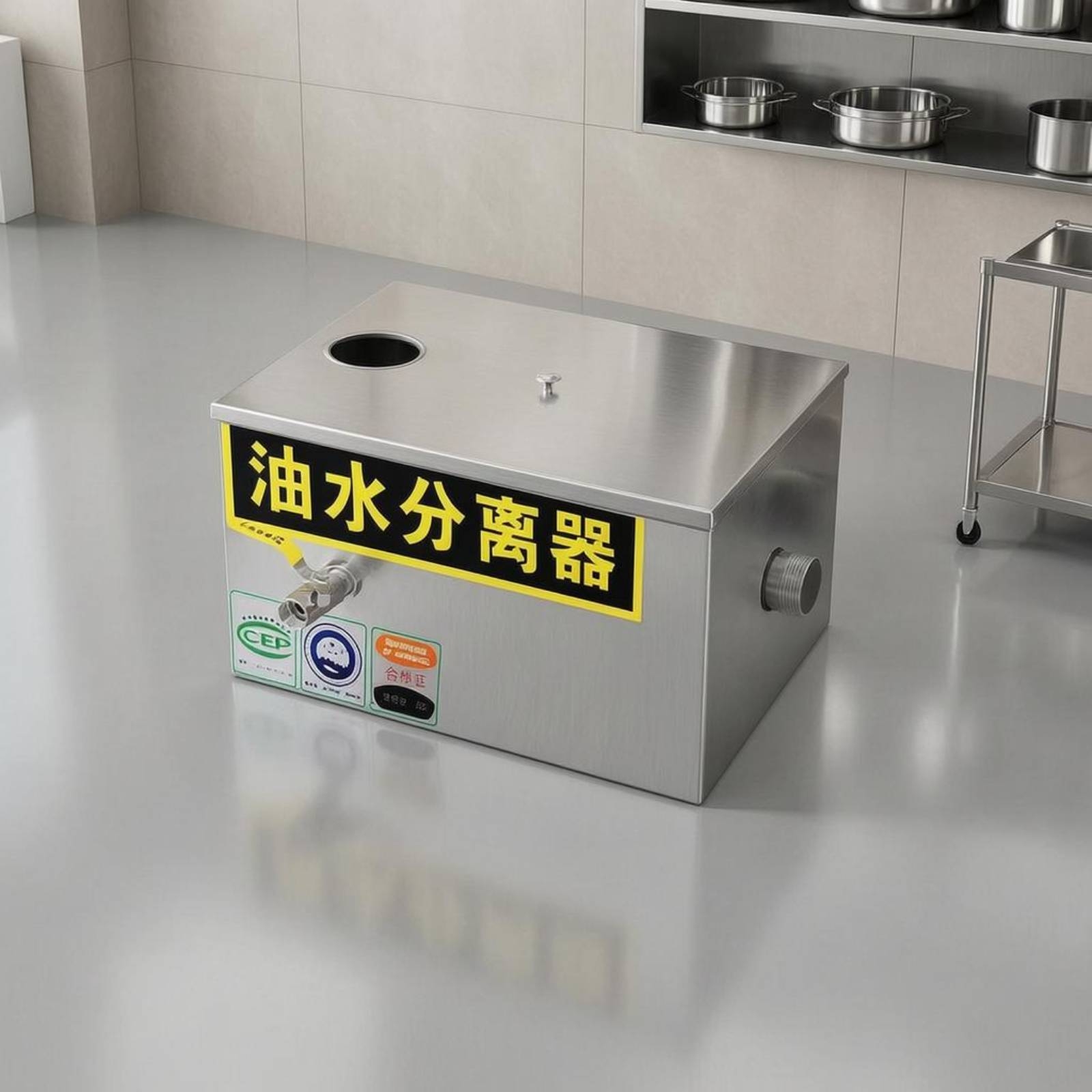 Pemisah Minyak-Air Dapur Komer - Commercial Kitchen Grease Interceptor ulasan dan harga