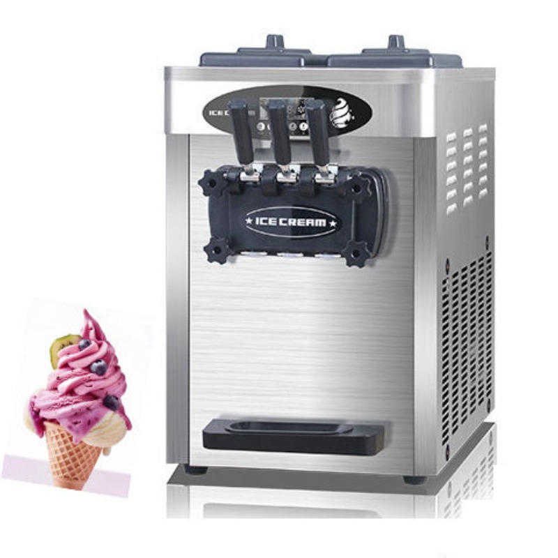 Mesin Es Krim Komersial 20-28L - Soft Serve Ice Cream Machine ulasan dan harga
