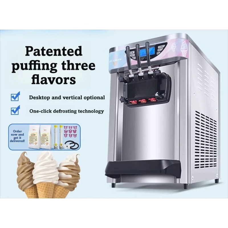 Mesin Es Krim Lunak Komersial  - Soft Serve Ice Cream Machine ulasan dan harga